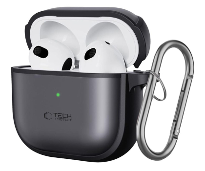 Etui na słuchawki Tech-Protect Magmat do Apple AirPods 4. generacji Matte Black